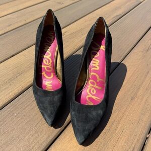 Sam Edelman Celia Black Suede Heels